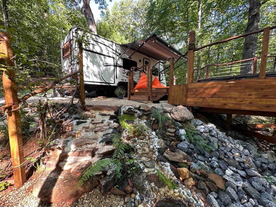 Secluded Rv With Private Hot Tub Apartment Rutherfordton Luaran gambar